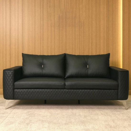 طقم كنب مكتبي – أسود - HC303