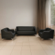 طقم كنب مكتبي – أسود - HC304