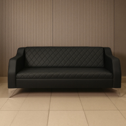 طقم كنب مكتبي – أسود - HC304